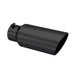 MBRP Black Coated Tip; 7" OD; Rolled End; 5" ID; 18" length