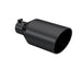 MBRP Black Coated Tip; 8" OD; Rolled End; 4" ID; 18" length