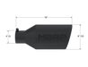 MBRP Black Coated Tip; 8" OD; Rolled End; 4" ID; 18" length, view 2