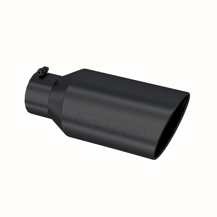 MBRP Black Coated Tip; 8" OD; Rolled end; 5" ID; 18" length