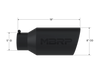 MBRP Black Coated Tip; 8" OD; Rolled end; 5" ID; 18" length, view 2