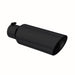 MBRP Black Coated Tip; 6" OD; Rolled end; 4" ID; 18" length