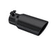 MBRP Black Coated Tip; 4" OD; Angled Cut Rolled End; 3" inlet; 10" length