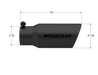 MBRP Black Coated Tip; 4" OD; Angled Cut Rolled End; 3" inlet; 10" length, view 2