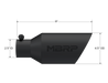 MBRP Black Coated DW Angle Rolled End Tip; 2.5 " ID; 4.5" OD; 11" length, view 2