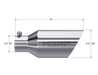 MBRP T304 Stainless Steel DW Angle Rolled End Tip; 2.5 " ID; 4.5" OD; 11" length, view 2