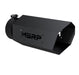 MBRP Black Coated Hex Tip; 5" ID ; 6" OD; 16" length ; No Logo Plate