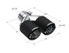 MBRP Carbon Fiber Tip; 2.5" ID, Dual 3.5" OD Out, Staggered Left 9"/ Right 9.5" length, Dual wall, view 4