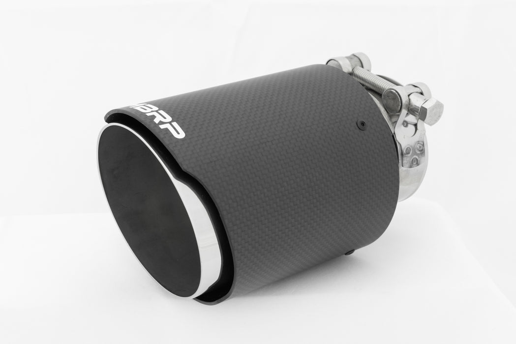 MBRP Carbon Fiber Tip; 2.5" ID; 4" OD; Dual Wall Angle Cut; 6.5" length, view 3