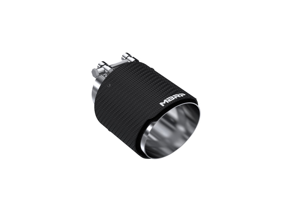 MBRP Carbon Fiber Tip; 3" ID; 4.5" OD OUT; 6.13" length, Dual Wall