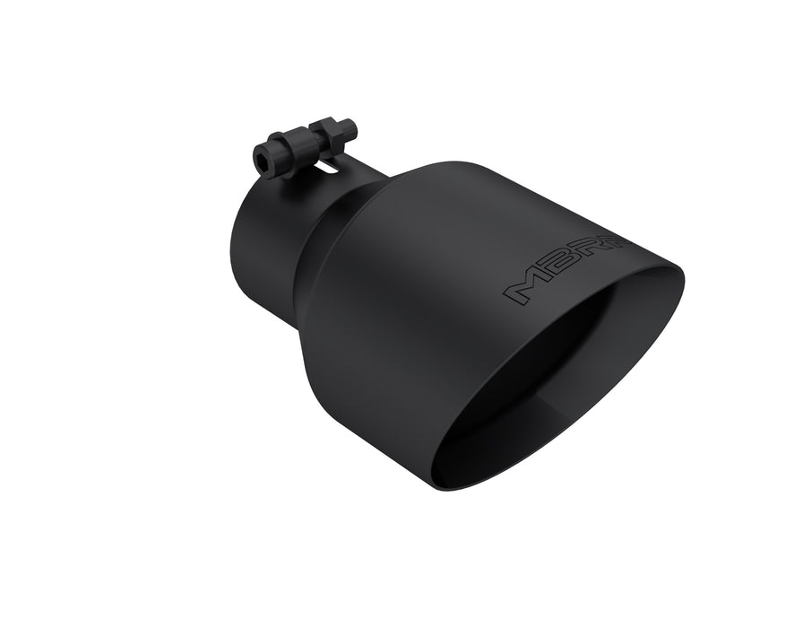 MBRP Black-Coated Tip, 3" ID, 5" OD Out, 8" Length, Angle Cut, Dual Wall