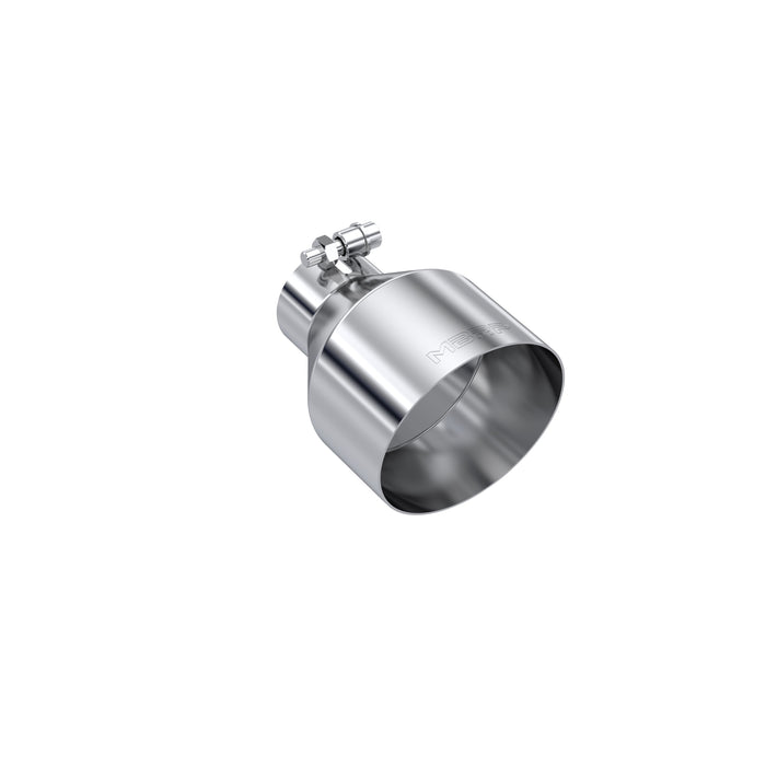 MBRP T304 Stainless Steel Tip 2.5" ID, 5" OD Out, 6.5" Length, Angle Cut, Single Wall