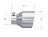 MBRP T304 Stainless Steel Tip 2.5" ID, 4.5" OD Out, 6.5" Length, Angle Cut, Single Wall, view 2