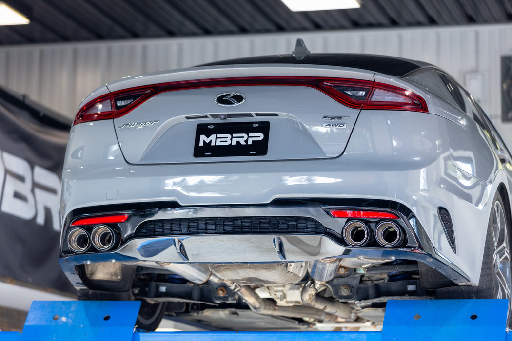 MBRP Carbon Fiber Bezel Kit, Quad 4" OD, 2.5" ID Tips, Stinger GT 3.3L, view 5