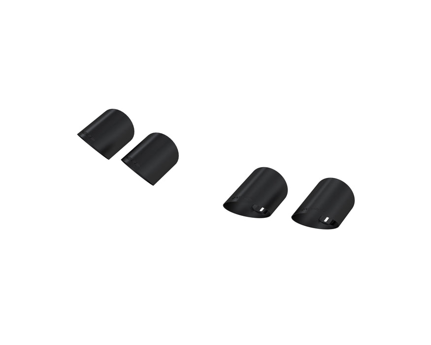 MBRP Black-Coated 4" Quad Tip Cover Kit, Mustang