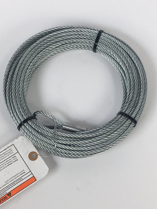 Warn 100972 WIRE ROPE ASSEMBLY 7/32 Inch Diameter x 50 Foot Length