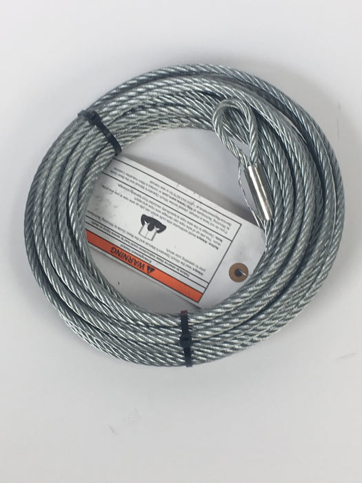 Warn 100973 WIRE ROPE ASSEMBLY 1/4 Inch Diameter x 50 Foot Length