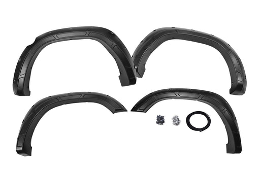 Rough Country Fender Flares, Defender, DX8 Black, Ram 1500 2WD/4WD (2019-2024)