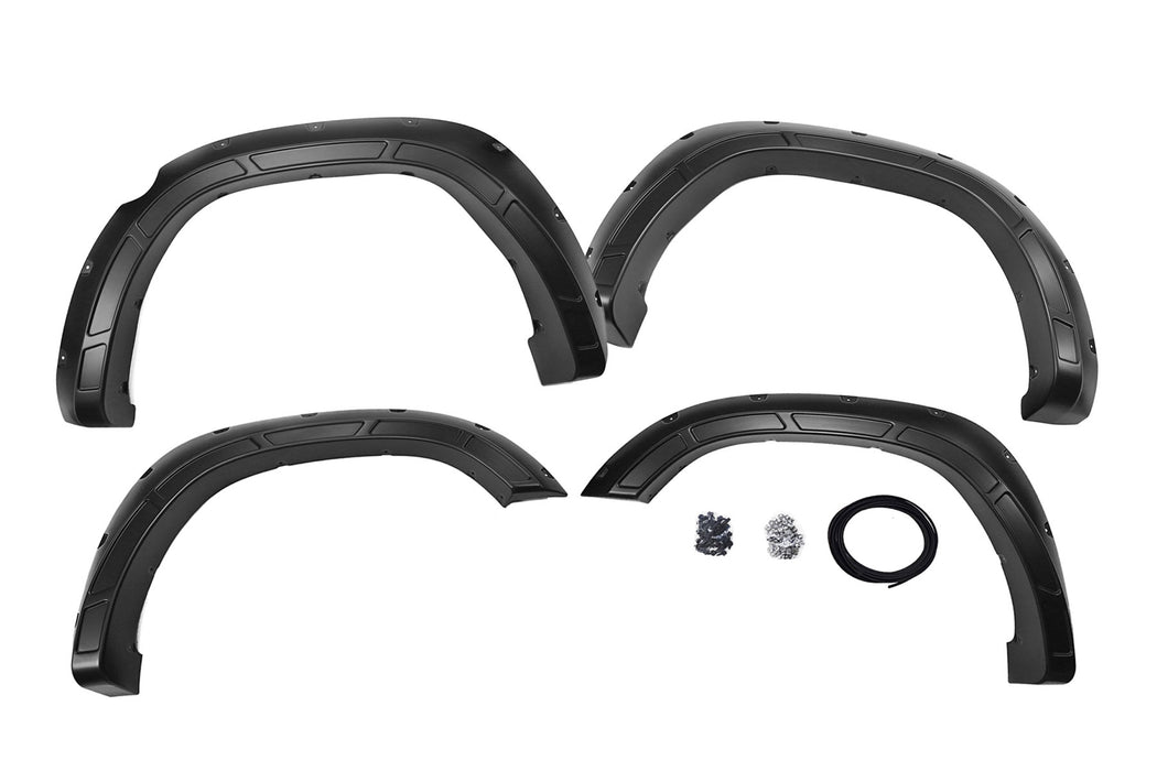 Rough Country Fender Flares - Defender - PRD Deep Red | Ram 1500 2WD/4WD (2019-2024)