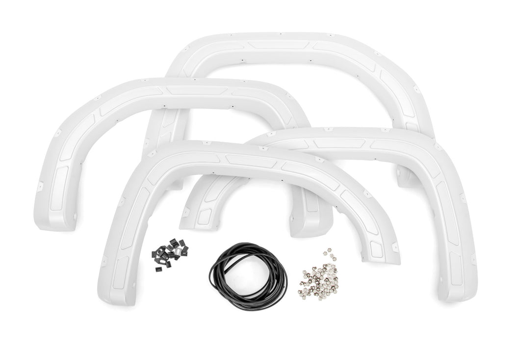Fender Flares - Defender - GAZ Summit White - GMC Sierra 1500 2WD/4WD (19-24)