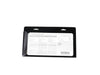 License Plate Frame, Polished Stainless Steel, Jeep Logo