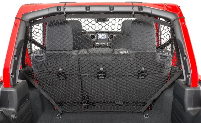 Jeep Wrangler JL 4-Door Pet Partition, Black Netting