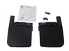 Molded Front Splash Guards, Narrow Body, Black, Set of 2