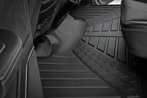 Rough Country Flex-Fit Floor Mats, FR & RR, Crew, Ram 1500 (2019-2024)/1500 TRX (2021-2024), view 2