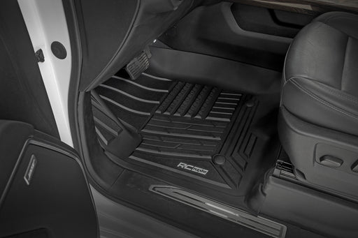 Rough Country Flex-Fit Floor Mats, Front, Bucket, Chevy/GMC 1500/2500HD/3500HD (2019-2025 & Classic), view 2