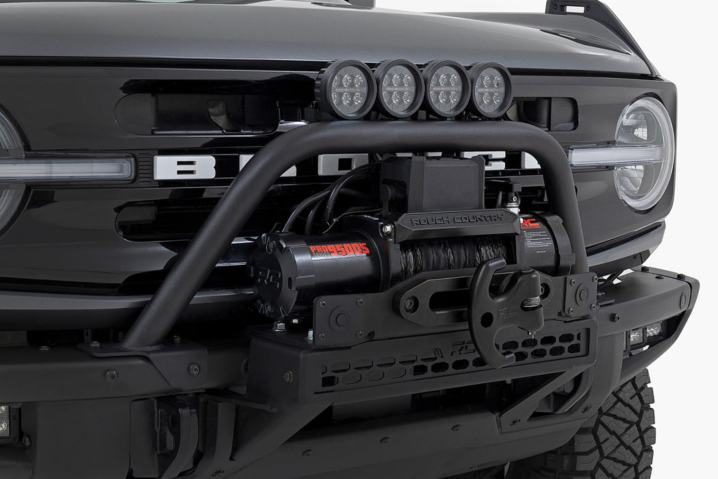 Rough Country Safari Bar - 6.5 Inch Round LED - OE Modular Steel | Ford Bronco 4WD (21-25)