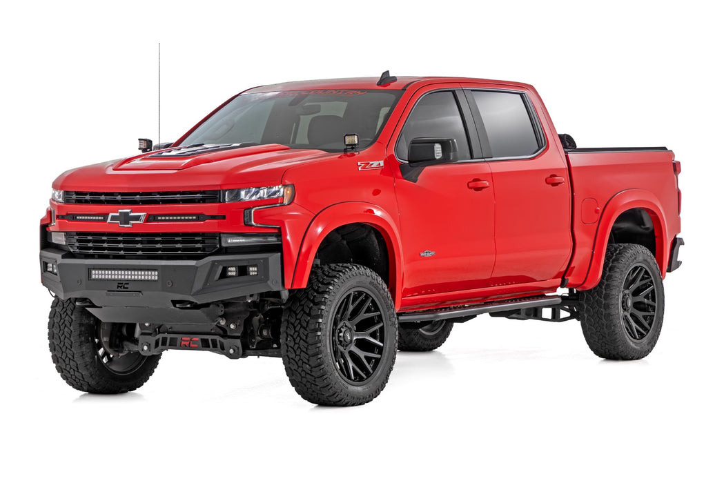 Rough Country OV2 Running Boards - Side Step Bars - Crew Cab | Chevy/GMC 1500/2500HD (19-25 &amp; Classic)