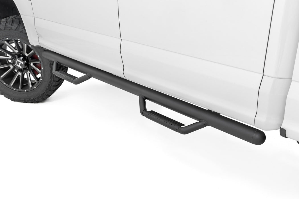 Rough Country Nerf Steps - Cab Length - Crew | Ford F-150/Lightning/F-250/F-350/Raptor (15-25)