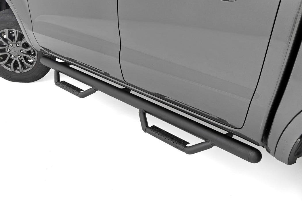 Rough Country Nerf Steps - Cab Length - Crew Cab | Ford Ranger 2WD/4WD (2019-2025)