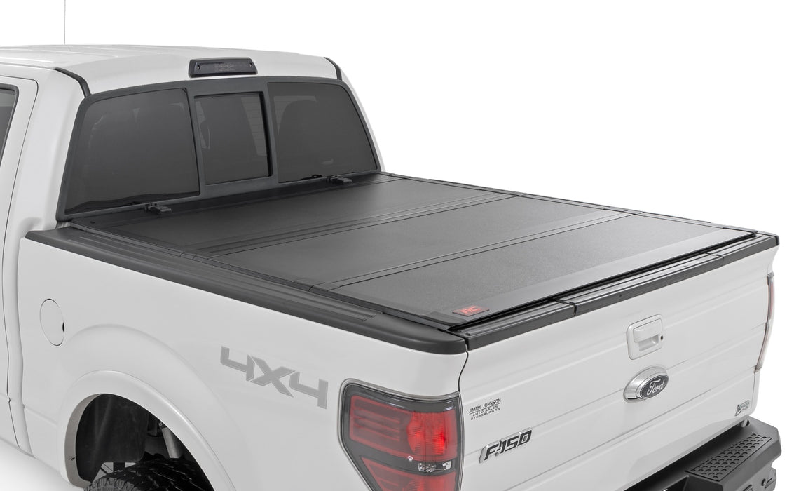 Hard Tri-Fold Flip Up Bed Cover - 5'7 inch Bed - Ford F-150 2WD/4WD (2004-2014)