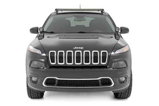 Rough Country LED Light Kit, Roof Mount, 40" Black Single Row, Jeep Cherokee KL (2014-2023), view 2