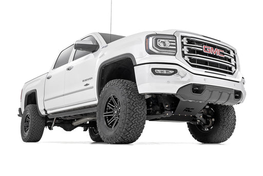 Rough Country 7 Inch Stamped Steel LCA Lift Kit, Forged UCA, Bracket, Vertex/V2 Shks, Chevy/GMC 1500 (2016-2018)