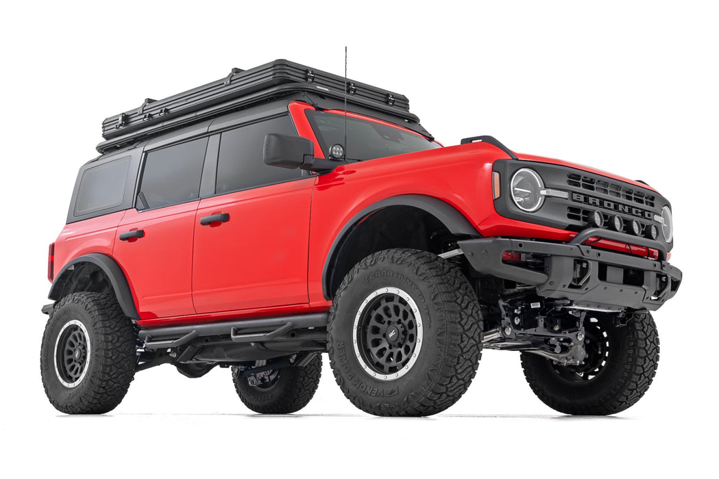 Rough Country Nerf Steps - Wheel to Wheel - 4 Door | Ford Bronco 4WD (2021-2025)