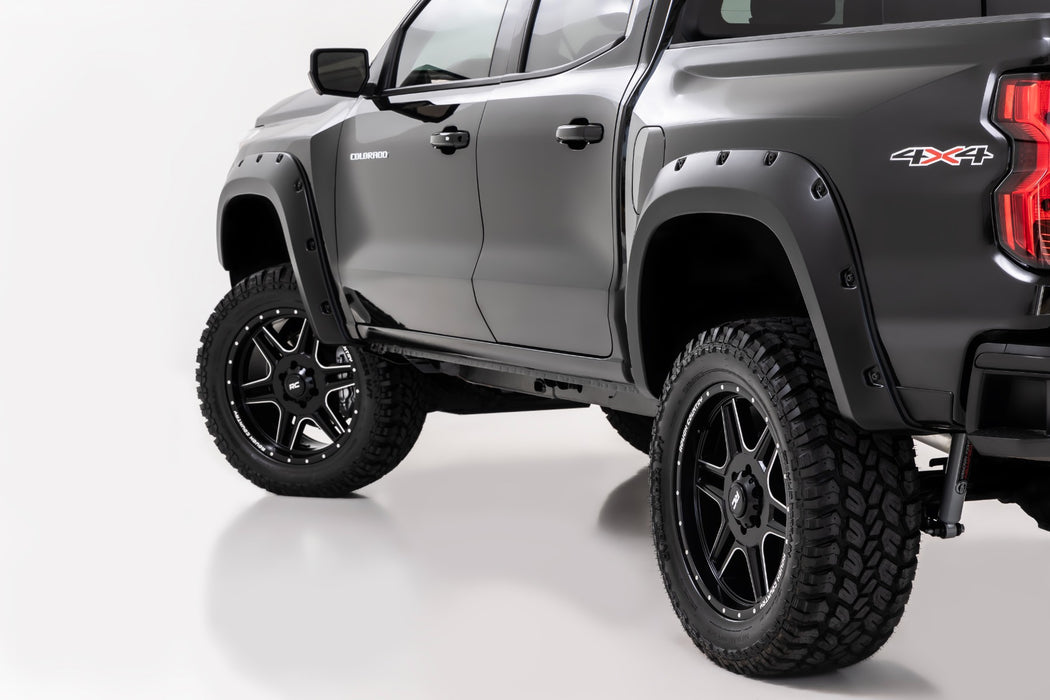 Rough Country Pocket Fender Flares - GAE Snowdrift | Chevy Colorado 2WD/4WD (2023-2026)