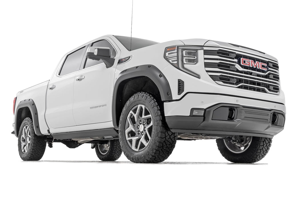 Rough Country Pocket Fender Flares, G42 Coastal Dune, GMC Sierra 1500 2WD/4WD (2019-2026), view 2