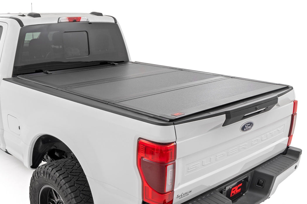 Hard Tri-Fold Flip Up Bed Cover - 6'10 inch Bed - Ford F-250/F-350 Super Duty (17-24)