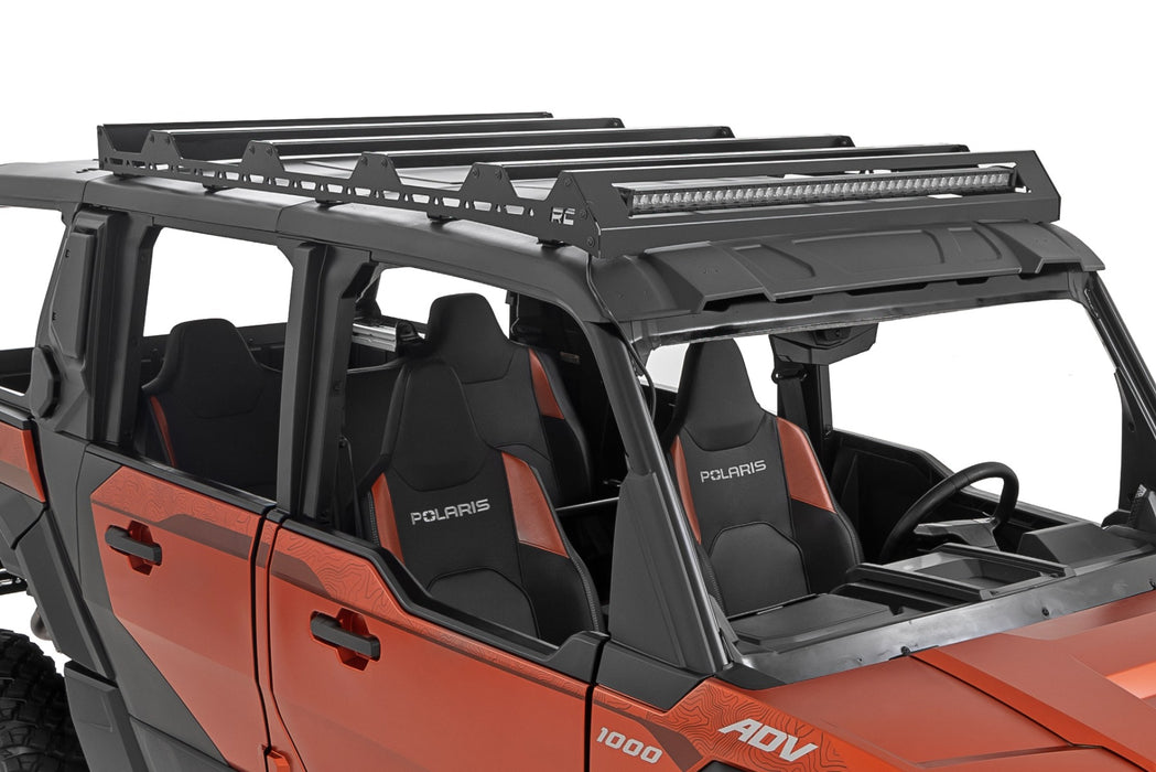 Rough Country Roof Rack - 40" Black Single Row | Polaris XPEDITION ADV 5