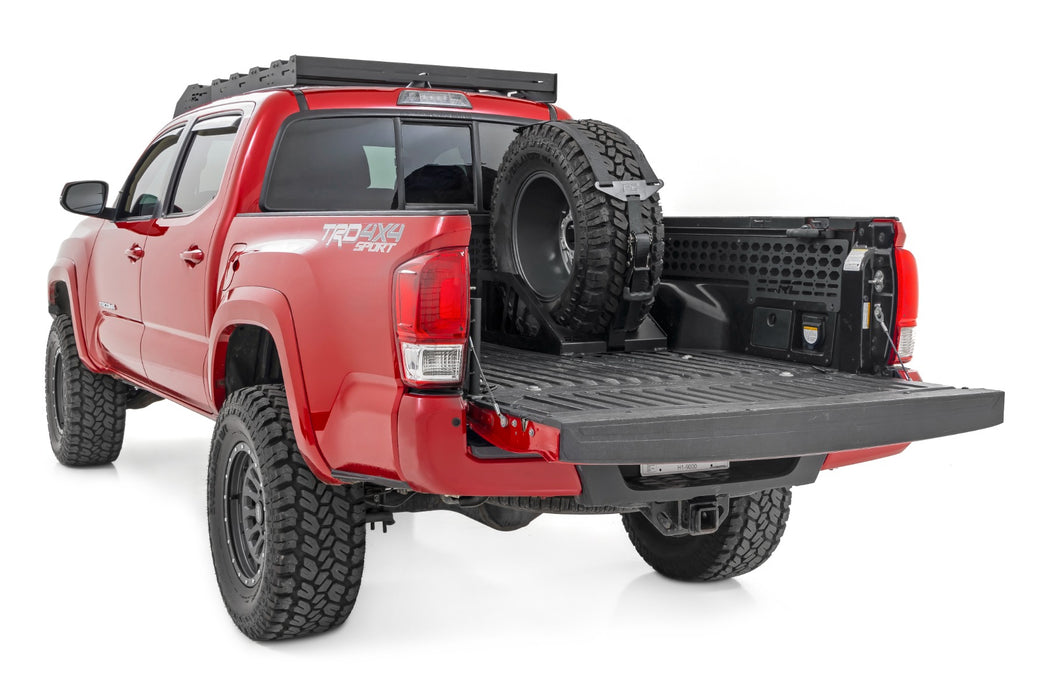 Rough Country Bed Mount Spare Tire Carrier - Universal | Multiple Makes &amp; Models (Chevy/Dodge/Ford/GMC/Ram)