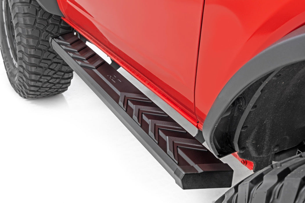 Rough Country BA2 Running Boards - Side Step Bars - 2-Door | Ford Bronco (2 Door) (21-26)