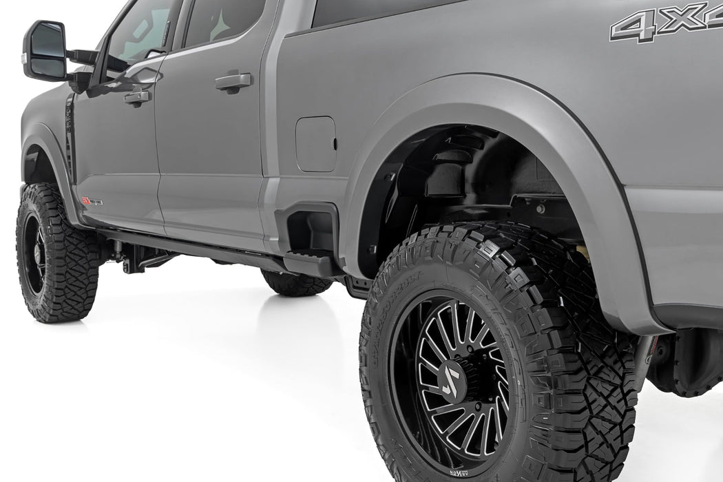 Rough Country Sport Fender Flares - Z1 Oxford White | Ford F-250/F-350 Super Duty (23-26)