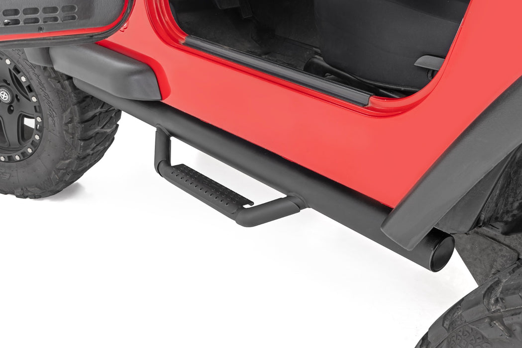 Rough Country Nerf Steps - Full Length | Jeep Wrangler TJ 4WD (1997-2006)