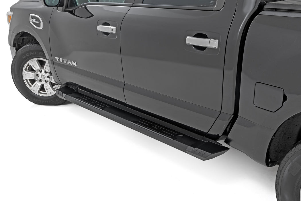 Rough Country HD2 Aluminum Running Boards - Crew Cab | Nissan Titan 2WD/4WD (2004-2024)