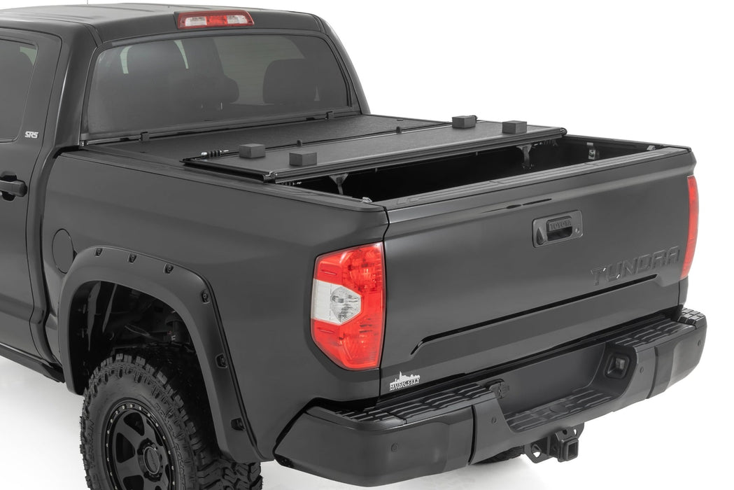 Rough Country Hard Low Profile Bed Cover - 5'7" Bed | Toyota Tundra 2WD/4WD (2007-2021) | P/N 47414550B