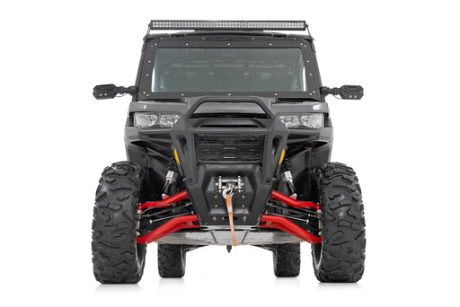 Rough Country Aluminum Control Arms, High Clearance w/ 2" Forward Offset, Red, Can-Am Defender HD 5/HD 8/HD 9/HD 10, view 2