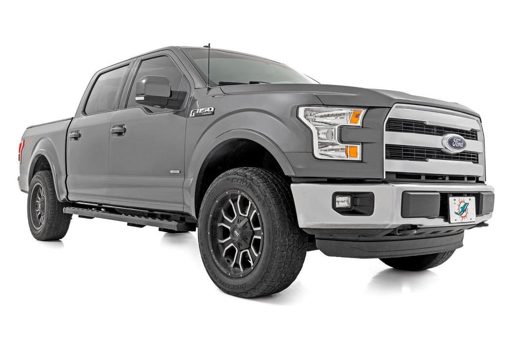 Rough Country BA2 Running Board - Side Step Bars | Ford F-150/F-250/F-350 2WD/4WD (15-26)