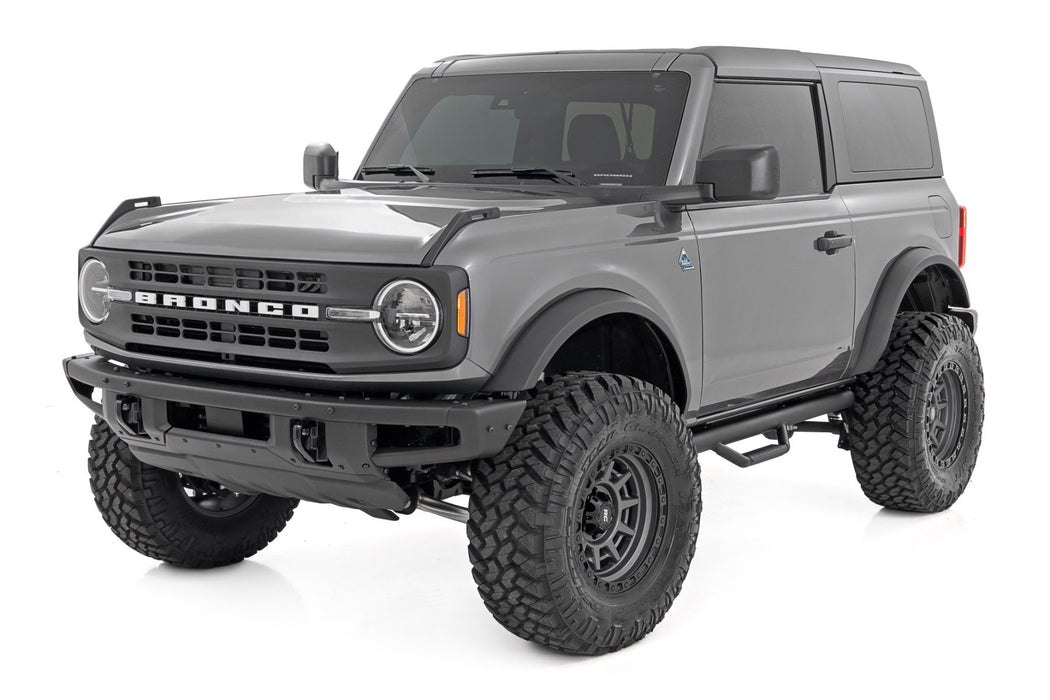 Rough Country Nerf Steps - Wheel to Wheel - 2 Door | Ford Bronco (2 Door) 4WD (2021-2026)